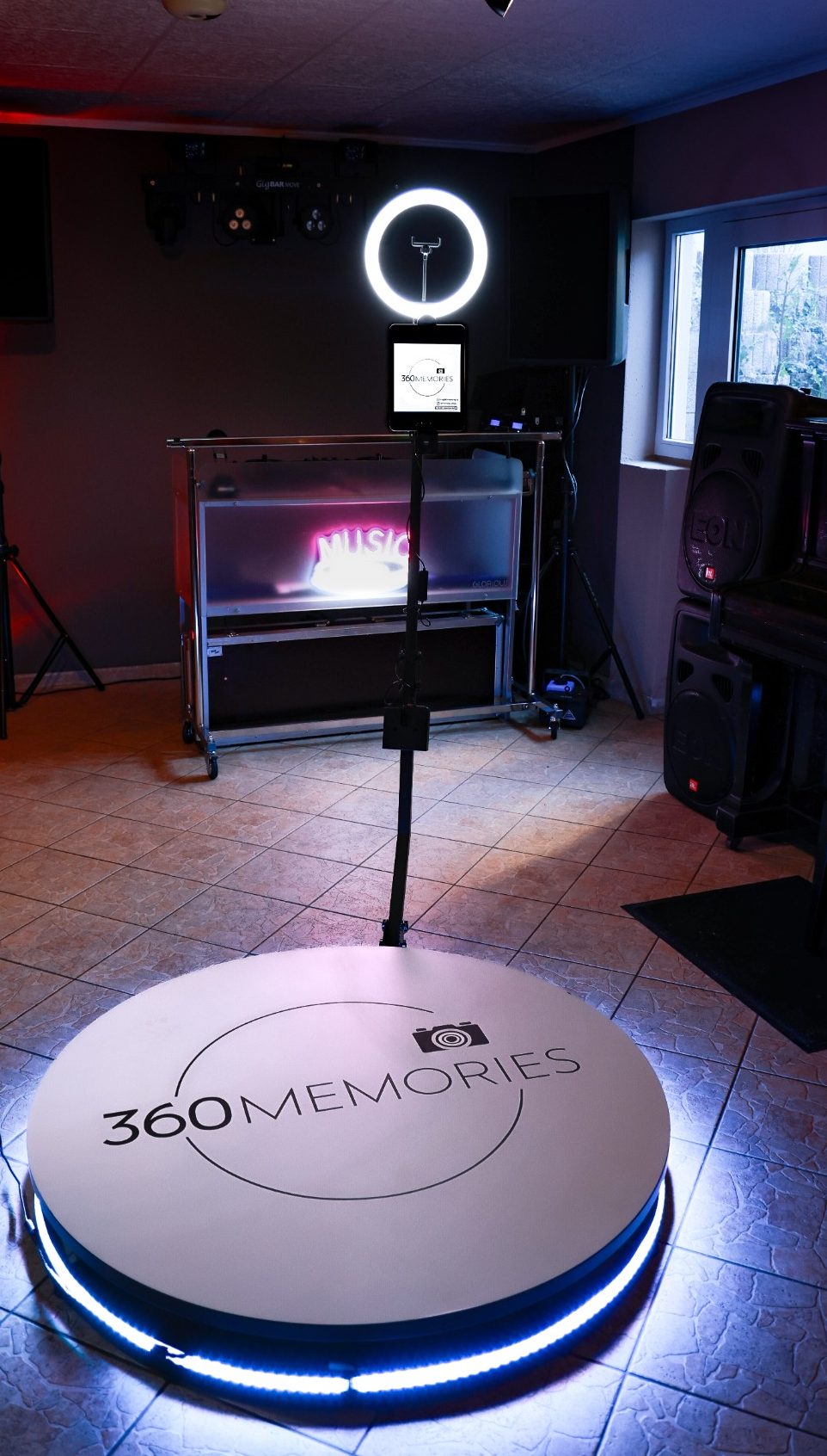 360 Grad Video Booth auf einer Hochzeitsfeier in NRW
